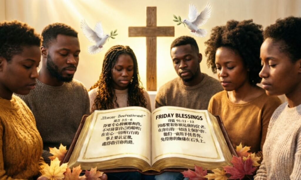 _African American Friday Blessings Bible Verses. with people