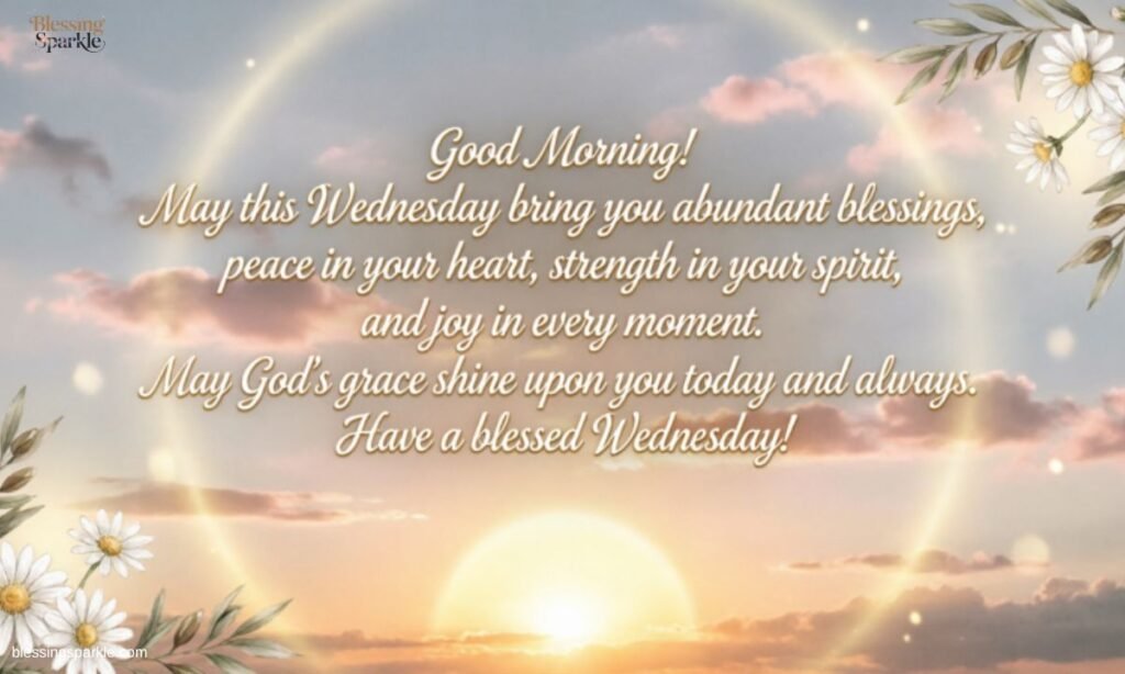 Good Morning Greetings for Wednesday's Blessings
