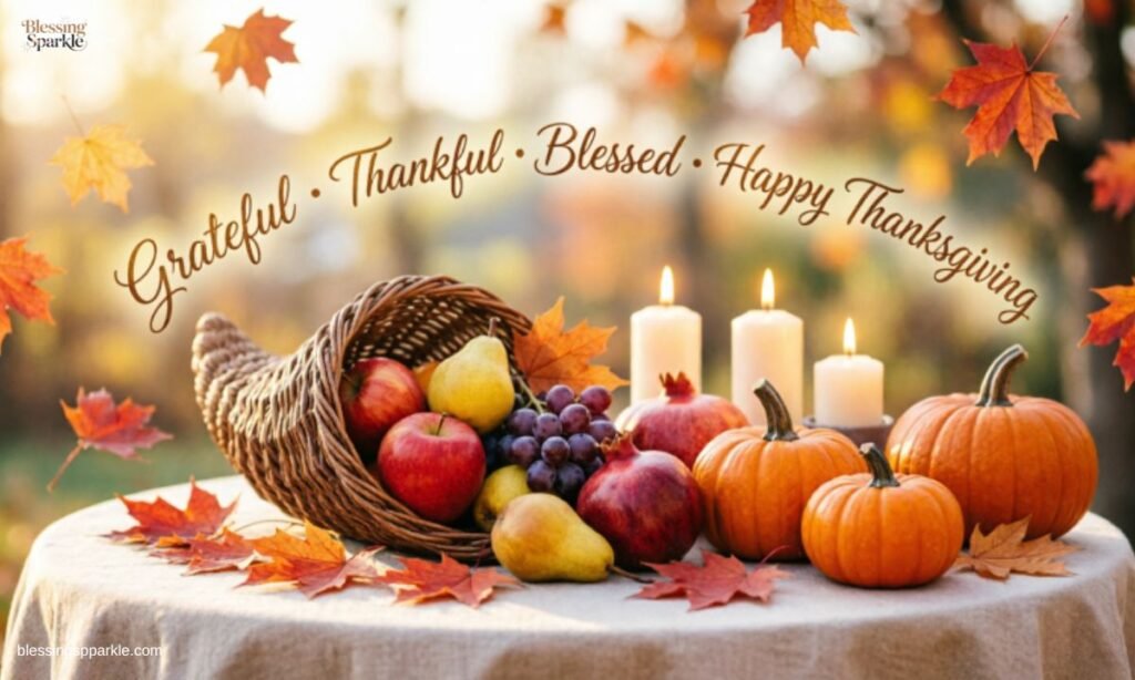 Grateful Thankful Blessed Happy Thanksgiving