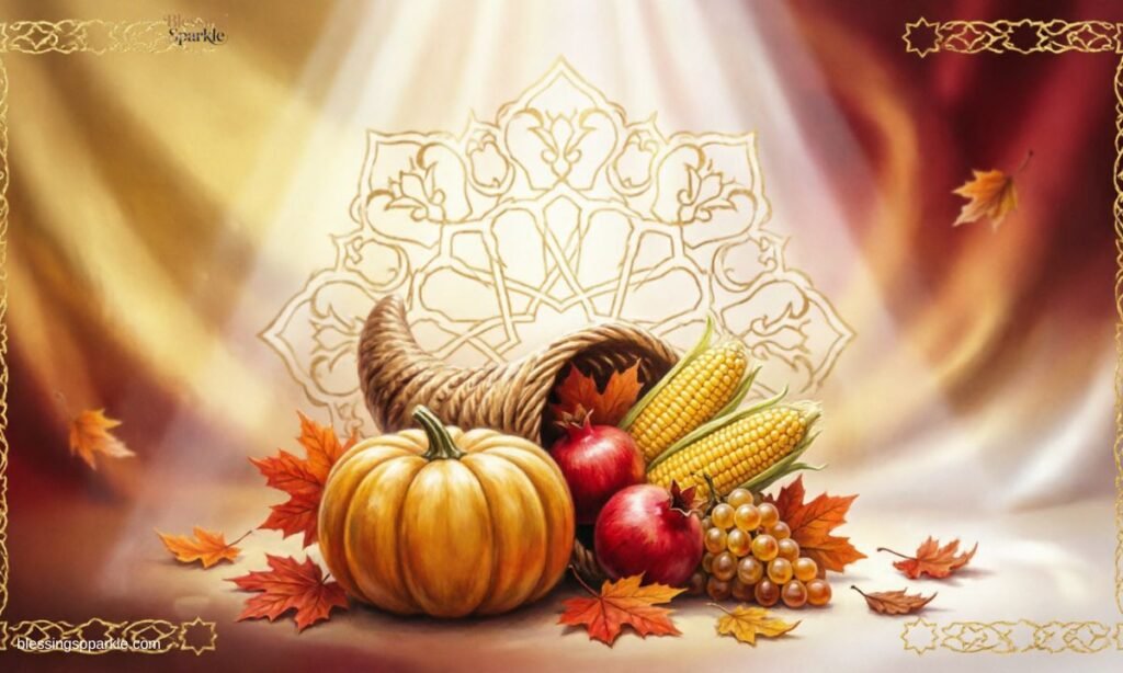 Happy Thanksgiving Blessed with God Bless