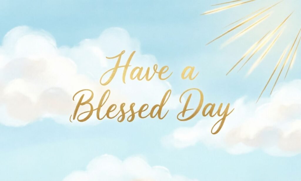 Have a Blessed Day Reply