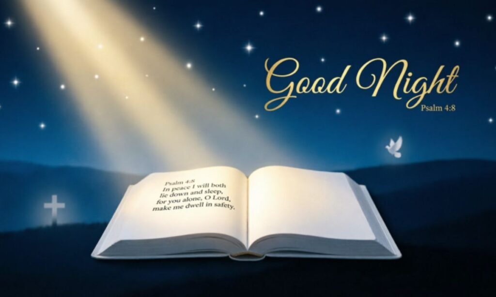 Psalm Good Night Bible Verse