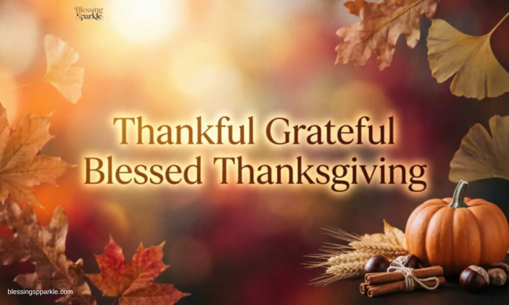 Thankful Grateful Blessed Thanksgiving