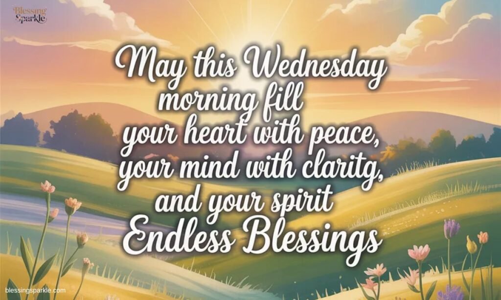 Wednesday Good Morning Prayer Blessings