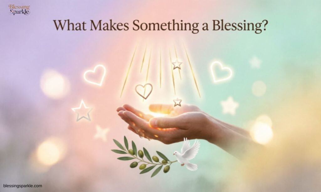 What Makes Something a Blessing