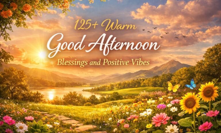120+ Warm Good Afternoon Blessings and Positive Vibes