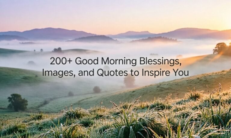 200+ Good Morning Blessings, Images, and Quotes to Inspire You