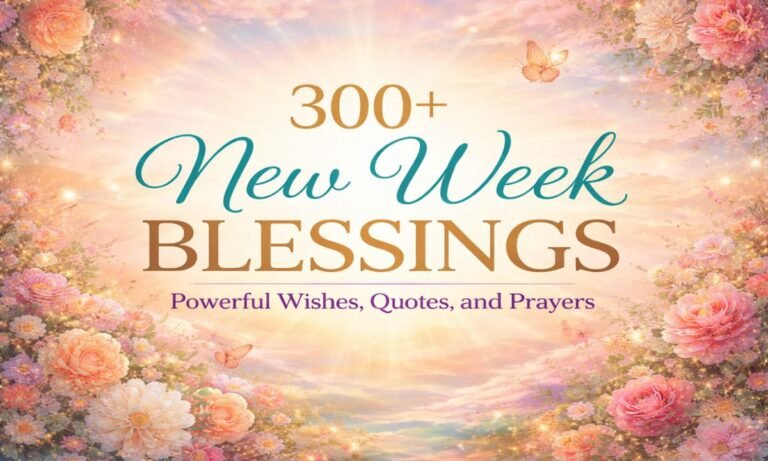 300+New Week Blessings Powerful Wishes, Quotes, and Prayers