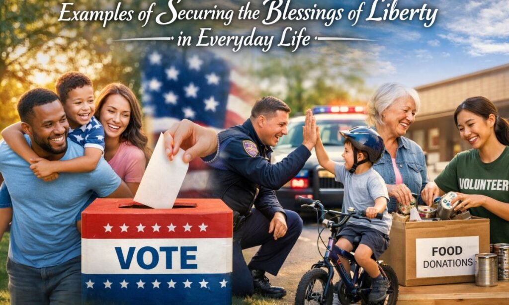 Examples of Securing the Blessings of Liberty in Everyday Life