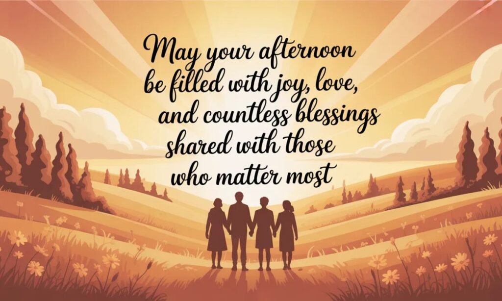 Free Good Afternoon Blessings for Friends and Family