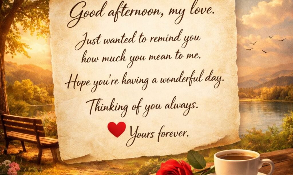 Good Afternoon Messages for Him