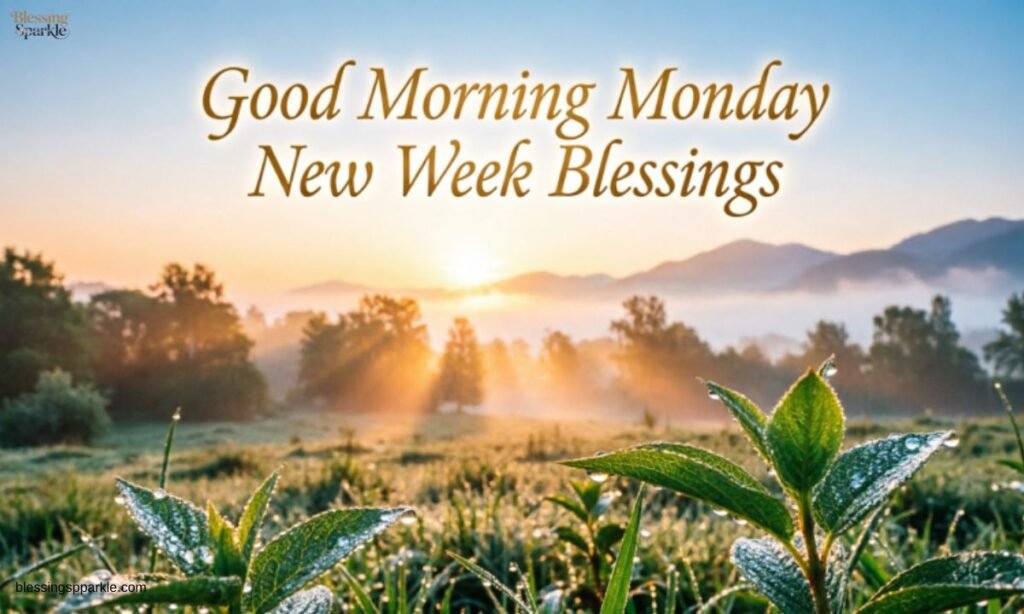 Good Morning Monday New Week Blessings