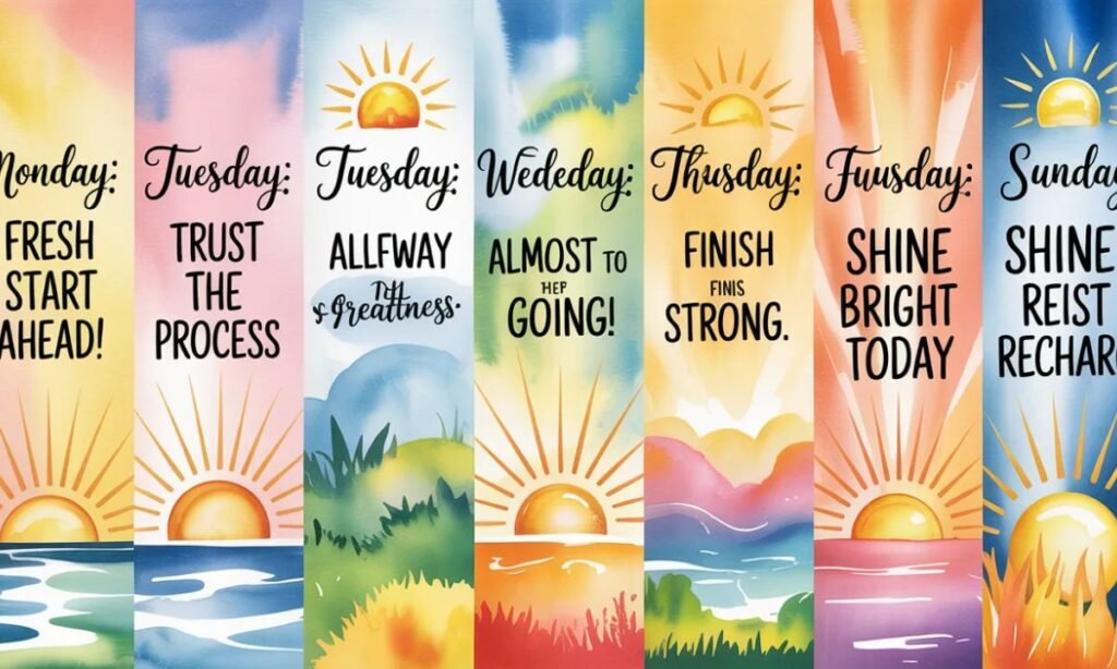 _Good Morning Wishes for Each Day of the Week