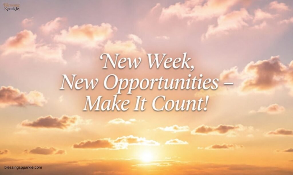 Inspirational New Week Messages