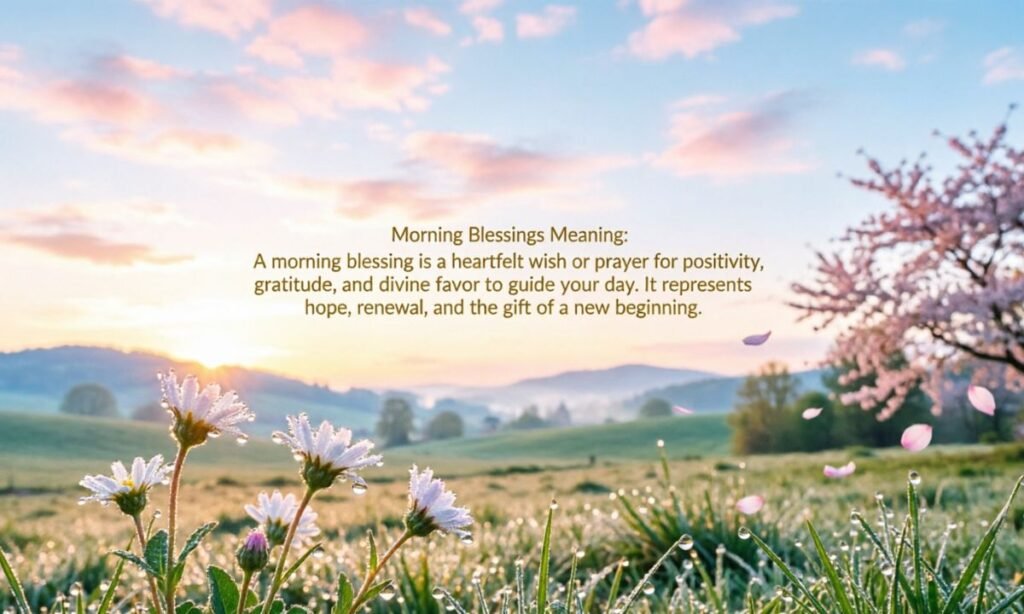 _Morning Blessings Meaning