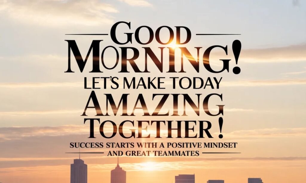 _Motivating Good Morning Wishes for Coworkers
