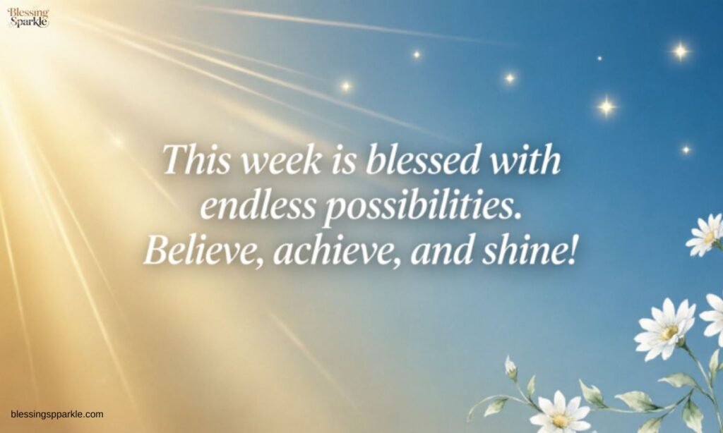Motivation Blessed Week Quotes