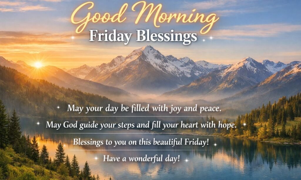 Motivational Good Morning Friday Blessings