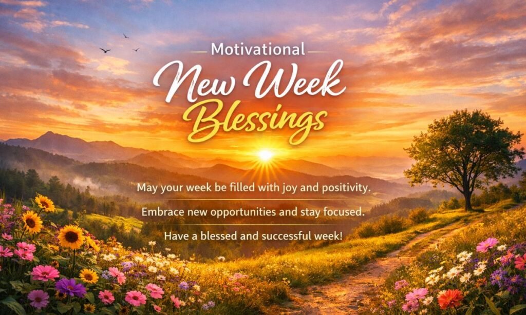 Motivational New Week Blessings