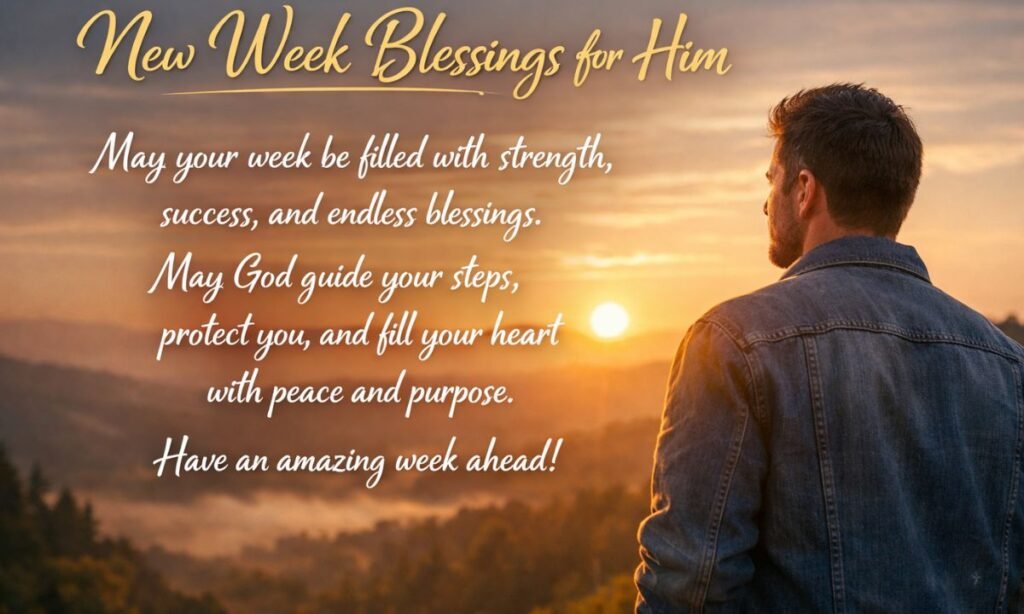 New Week Blessings for Him