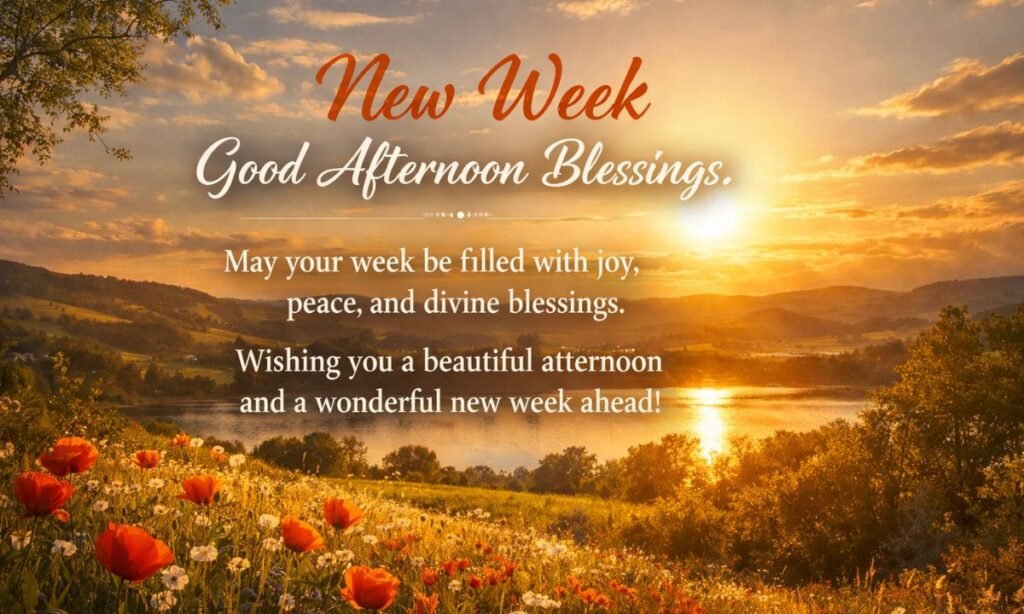 New Week Good Afternoon Blessings