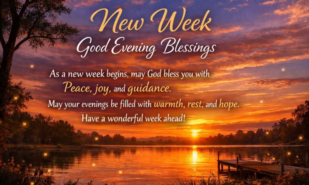 New Week Good Evening Blessings