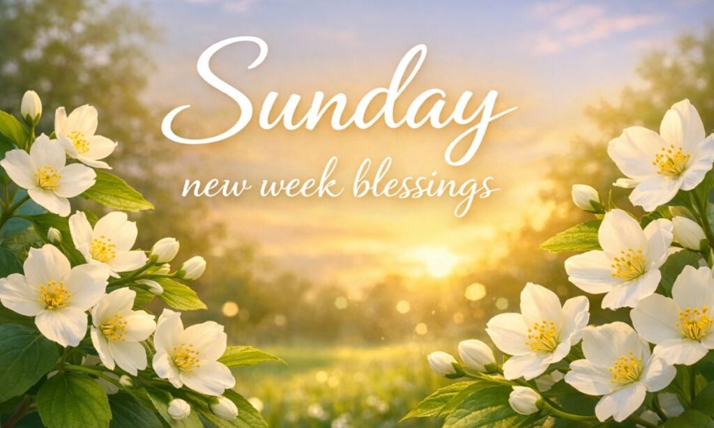 Sunday New Week Blessings