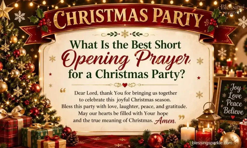 WhatIstheBestShortOpeningPrayerforaChristmasParty