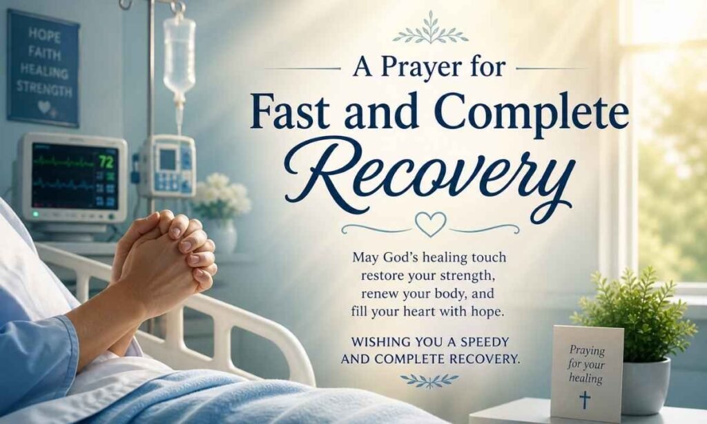 A Prayer for Fast and Complete Recovery