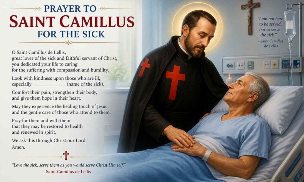 Prayer to Saint Camillus for the Sick