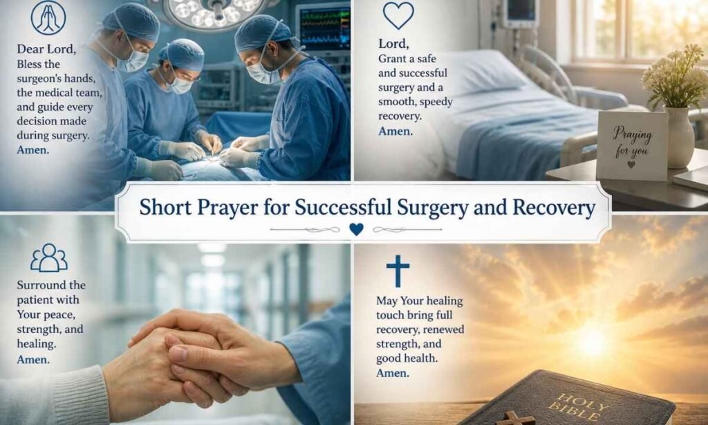 Short prayer for successful surgery and recovery Images