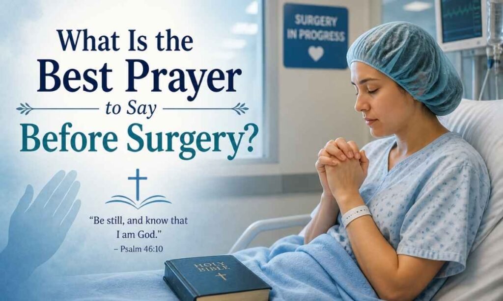 What Is the Best Prayer to Say Before Surgery