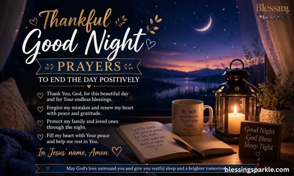 ThankfulGoodNightPrayerstoEndtheDayPositively