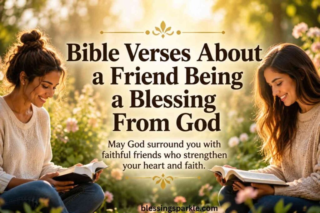 Bible Verses About a Friend Being a Blessing From God 