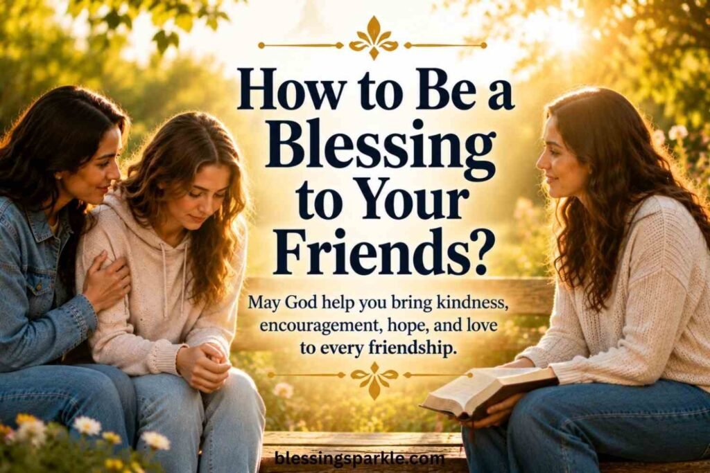 How to Be a Blessing to Your Friends 